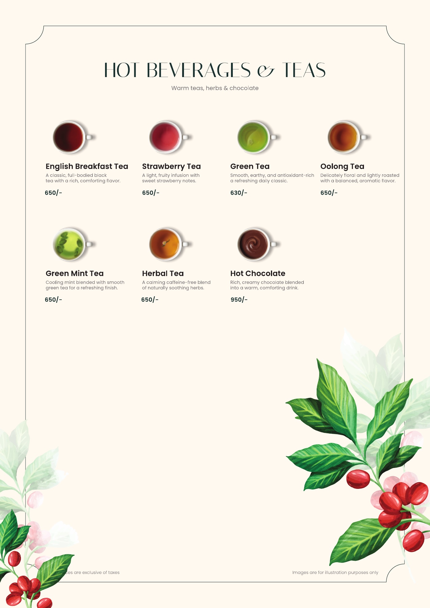 Bartlett's menu — page 7