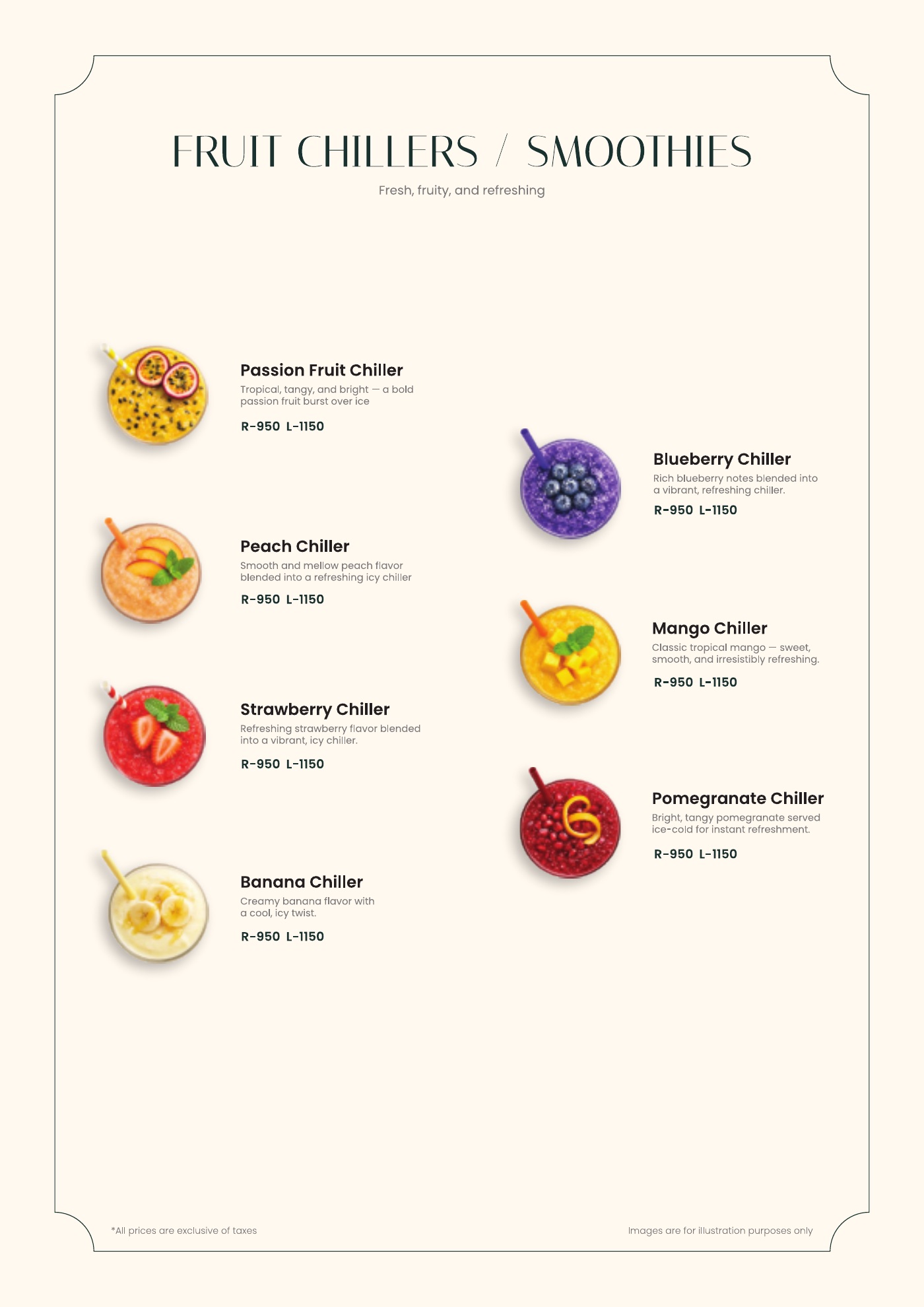 Bartlett's menu — page 9