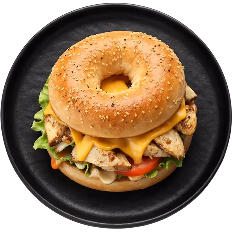 Grilled Chicken Cheese Bagel